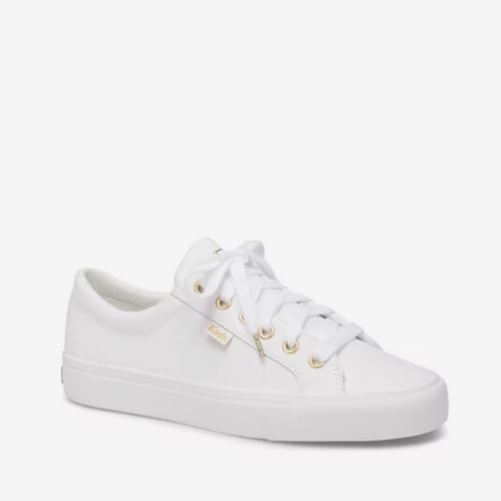 Keds Jumpkick White Leather Sneakers Size 6.5